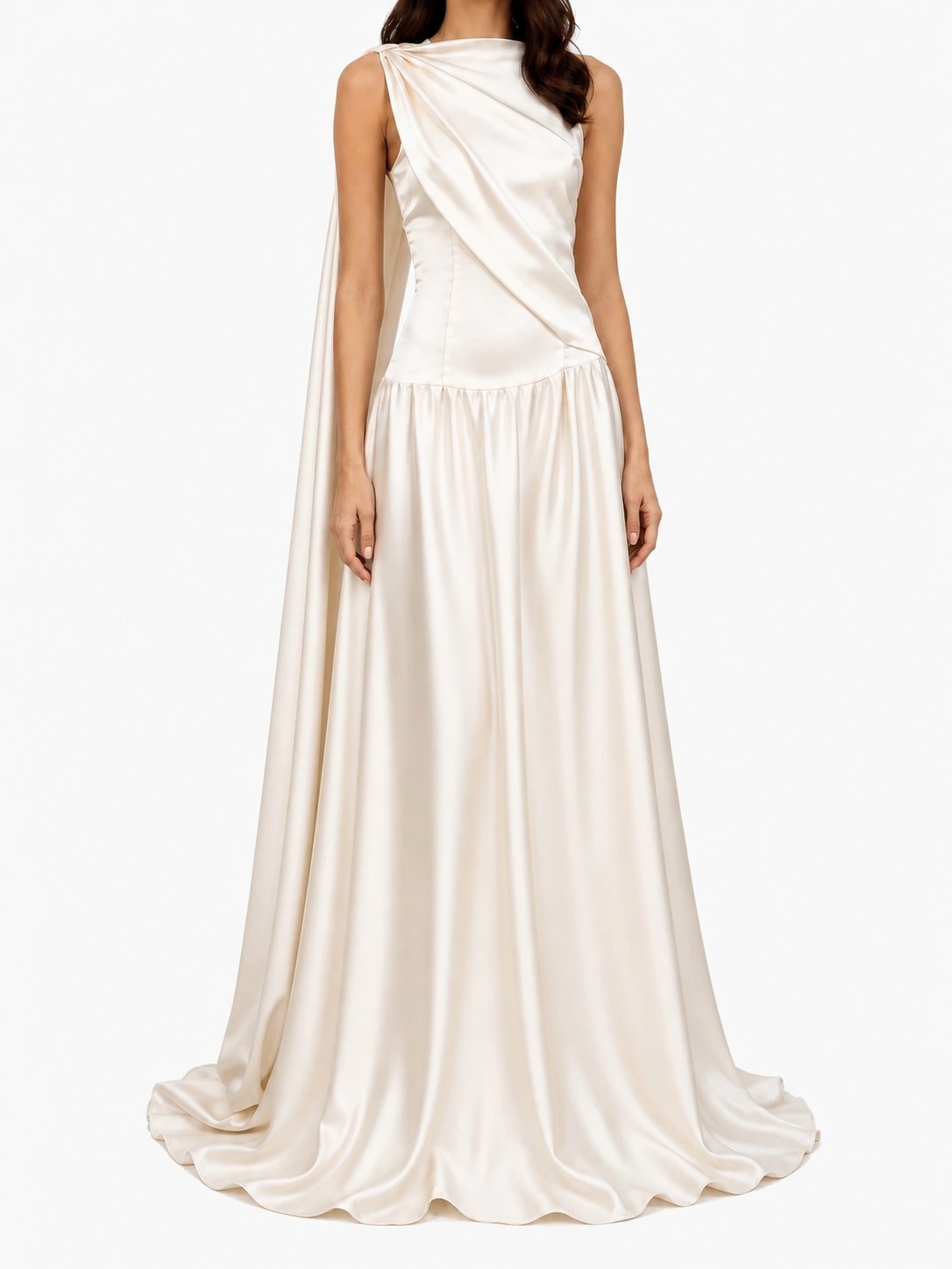 White Silk Dress
